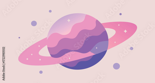 Soft pastel gradient nebula banner design