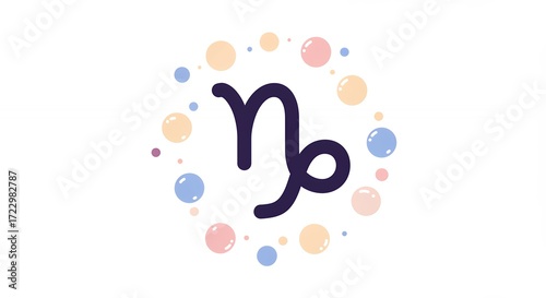 Capricorn zodiac sign symbol