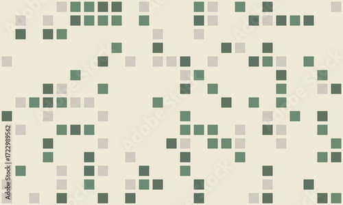 Abstract pixel art background.  Subtle, calming color palette of sage greens and creams creates a minimalist, modern aesthetic. Perfect for website backgrounds, presentations, or textile design.