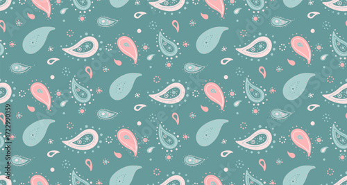 Decor pattern vitality effect. Paisley design to ink pastel. Abstract style as lovely repeating.