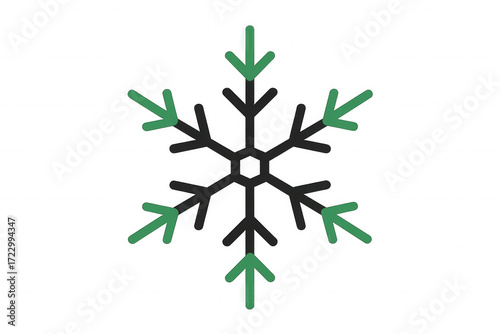 Wallpaper Mural Snowflake icon representing cold, winter, or hvac cooling system with arrows indicating lowering temperature Torontodigital.ca