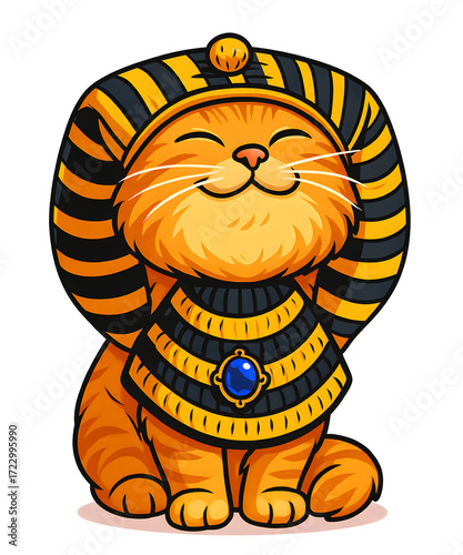 Wallpaper Mural Cute Cat Ancient Egyptian Gods Pharaoh Funny Egypt Mythology Torontodigital.ca