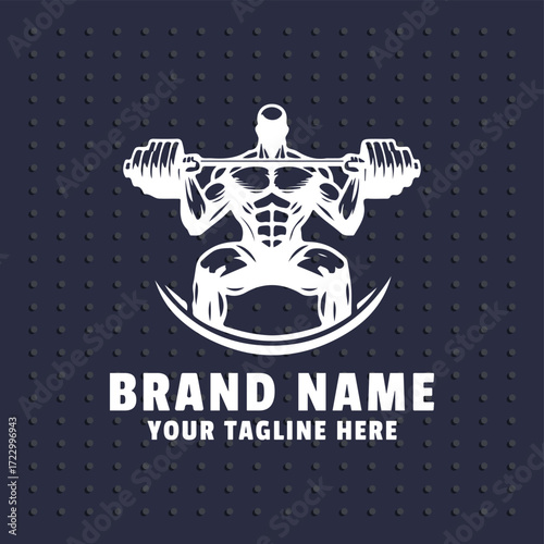 vector "  logo Gym " vector Design logo with background