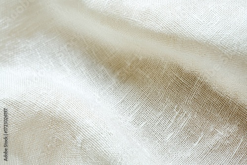 Soft, off-white fabric with subtle texture and gentle folds