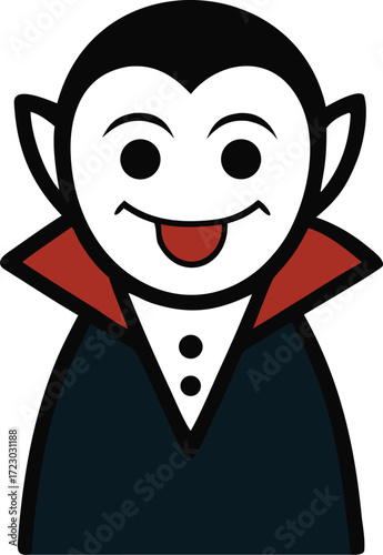 Cartoon dracula vector illustration sharp teeth vampire bat man character icon eps vector