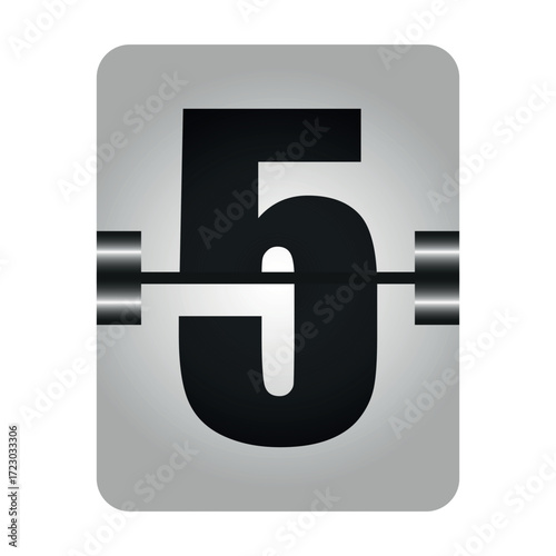 Flip Clock Number