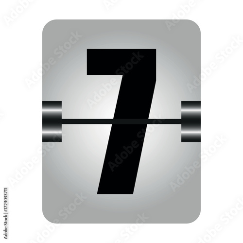 Flip Clock Number