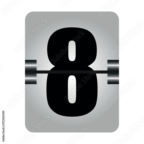 Flip Clock Number