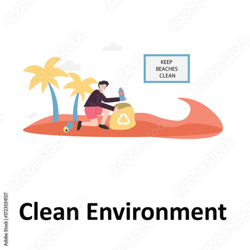 Clean Environment  Vector Illustration Which can easily edit or modify