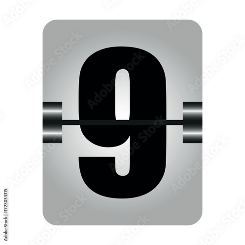 Flip Clock Number