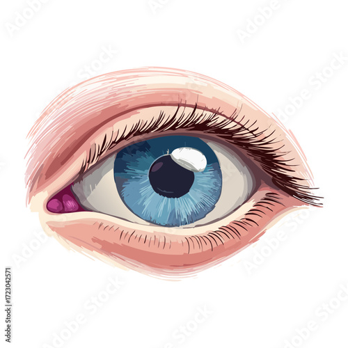 Realistic human eye