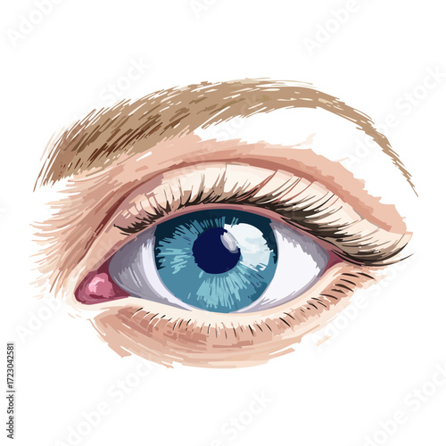 Realistic human eye