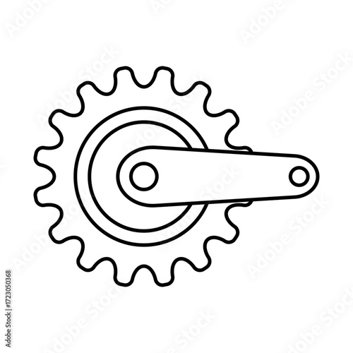 Crankset icon design