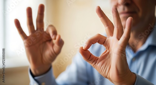 Excellent agreement and approval gestures showcase success and positive attitude
