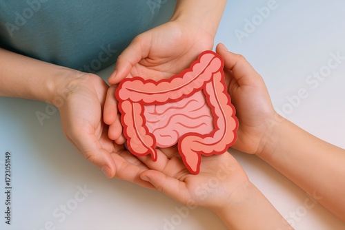 Family cares for intestinal health together, nurturing wellness through awareness and preventative actions promoting digestive balance with gentle support