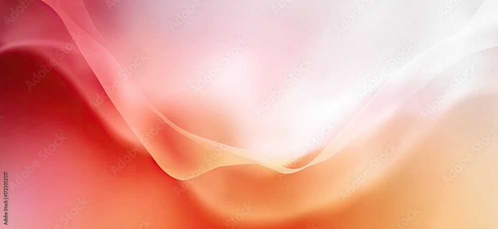 Obraz premium Abstract flowing forms in soft, warm colors