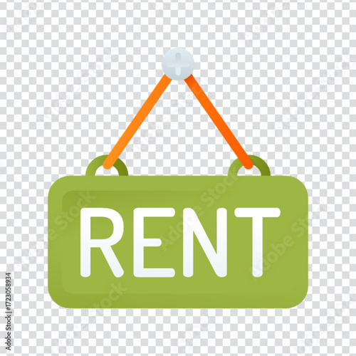 Rent Sign Icon Design