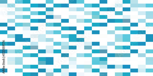 Abstract blue pixelated pattern, featuring varying shades of blue rectangles on a white background, creating a textured visual effect.