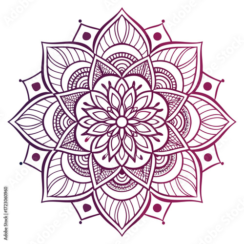 Abstract floral vector background with decorative flowers and leaves