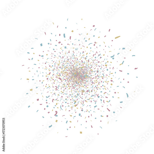 Abstract explosion of light particles radiating from a central point