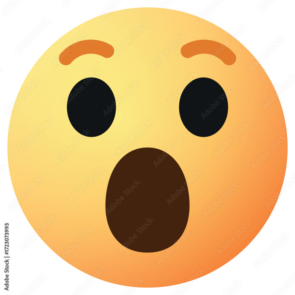 Fototapeta premium Facebook Wow Emoji