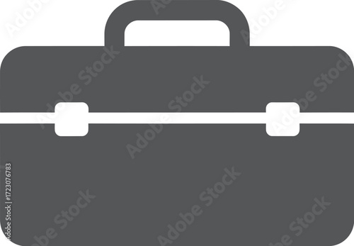 Modern briefcase icon representing business and travel essentials