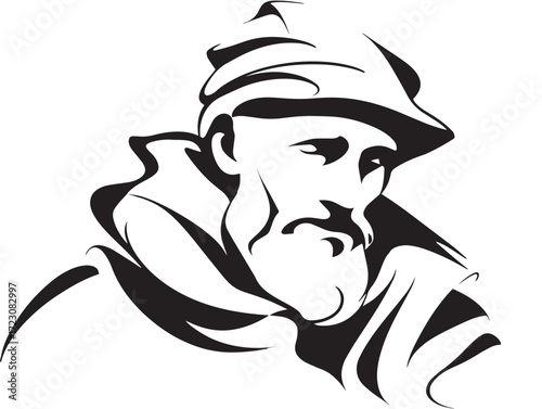 Professional Homeless Icon in Stylish Minimal Thin Line Vector Artwork
