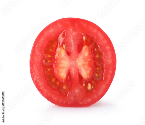 Wallpaper Mural Piece of ripe red tomato isolated on white Torontodigital.ca