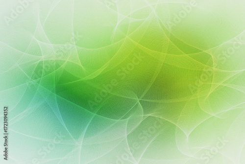 Fotografie Abstract background with vibrant green and light blue swirling patterns and a su