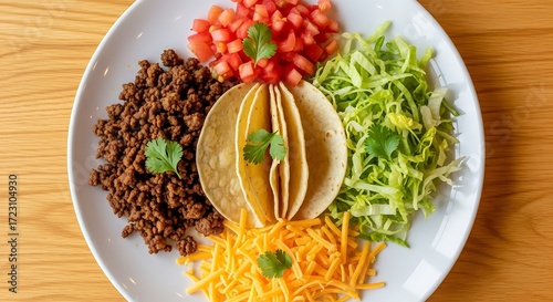 Taco Ingredients Arranged.