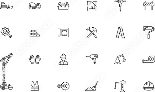 Construction Icon Vector for Architecture and Development