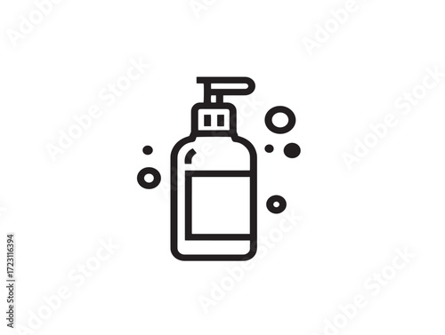 Hygiene Routine Icon in Clean Minimal Elegant Vector Illustration