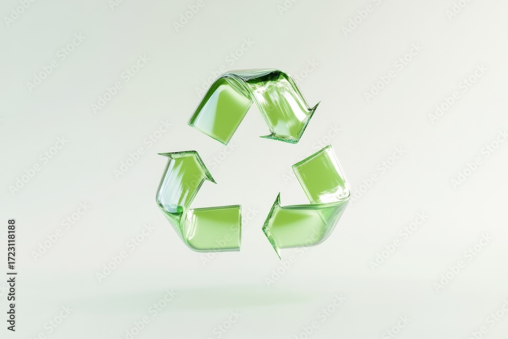 Obraz premium Sustainable recycling concept symbolizing environmental conservation and eco-friendly practices