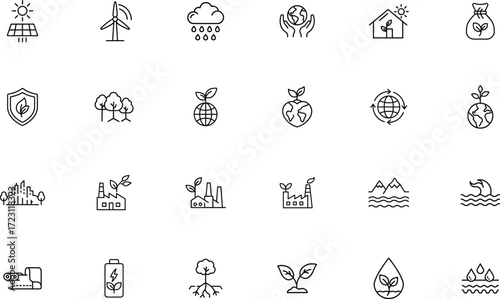 Environment Icon Vector for Nature and Green Planet