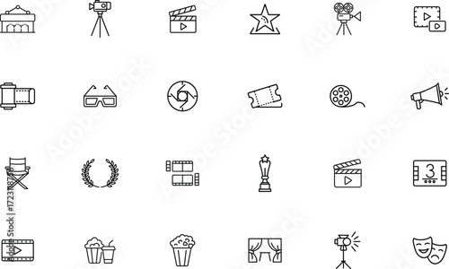 Film Icon Vector for Cinema and Entertainment Industry