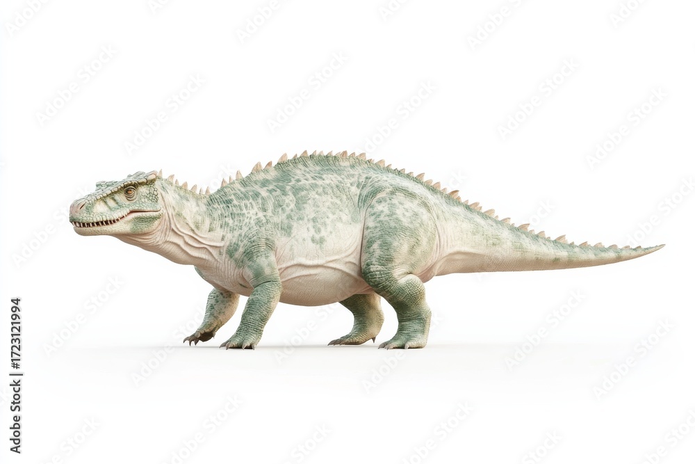 Naklejka premium Realistic dinosaur sceli depiction for educational and decorative design