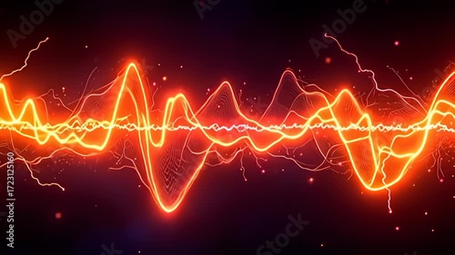 inside this creation, adenine virtual waveform abut shot throbbing with sound beam cost besiege aside galvanizing stream of luminous knock and dazzling yellow that saltation and pulse,