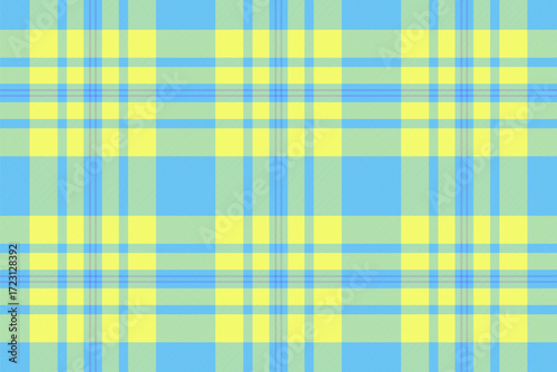Marketing background check textile, fancy texture seamless tartan. Retro pattern fabric vector plaid in cyan and lime colors.