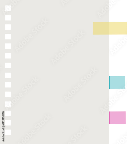 Binder Paper with Colorful Divider Tabs