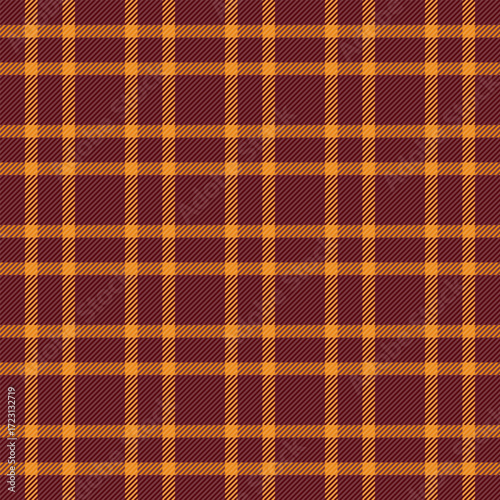 Close up texture vector check, dining room background fabric plaid. Sexual tartan pattern seamless textile in red and bright colors.