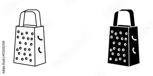  vegetable carrot grater, vector grater