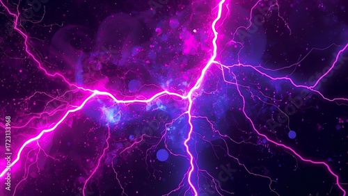 lightning in the night