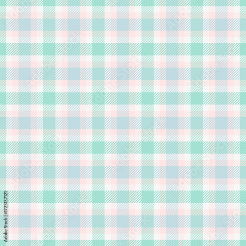 Pastel plaid pattern seamless with soft colors. Perfect for backgrounds, textiles, and designs needing a light, cheerful touch. Versatile  stylish texture.
