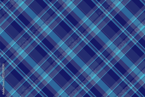 Fluffy pattern seamless background, hat check vector tartan. Figure texture plaid fabric textile in blue and cyan colors.