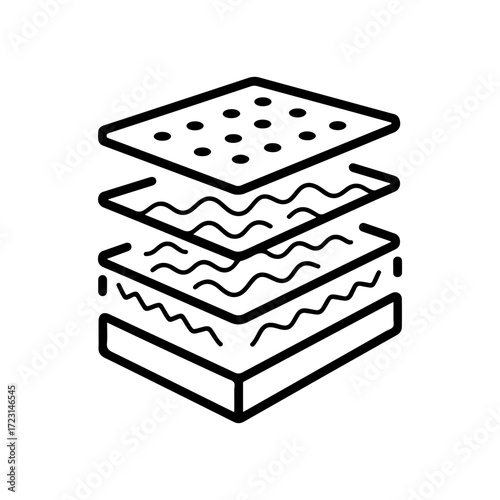 spring mattress bed sleep icon