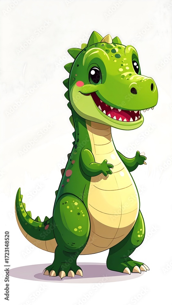 Fototapeta premium Cute cartoon dinosaur