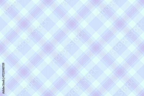 Horizon vector plaid tartan, canvas texture fabric check. Stripe pattern textile background seamless in light and light cyan colors.