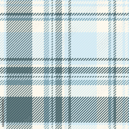 Decorative fabric tartan background, gorgeous pattern textile plaid. Rectangle seamless texture vector check in light and sea shell colors.