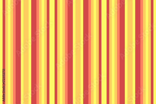 Warm, vibrant stripes in yellow, orange, and coral create a retroinspired seamless pattern. Perfect for backgrounds, textiles,  eyecatching designs.