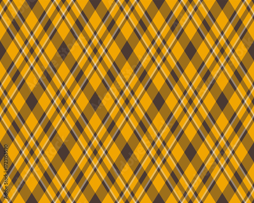 Argyle pattern of geometric rhombus. Harlequin check wallpaper design. Classic diamond shaped textile material for web background, print fabric clothing, sweater, wrapping paper, gift card, invitation